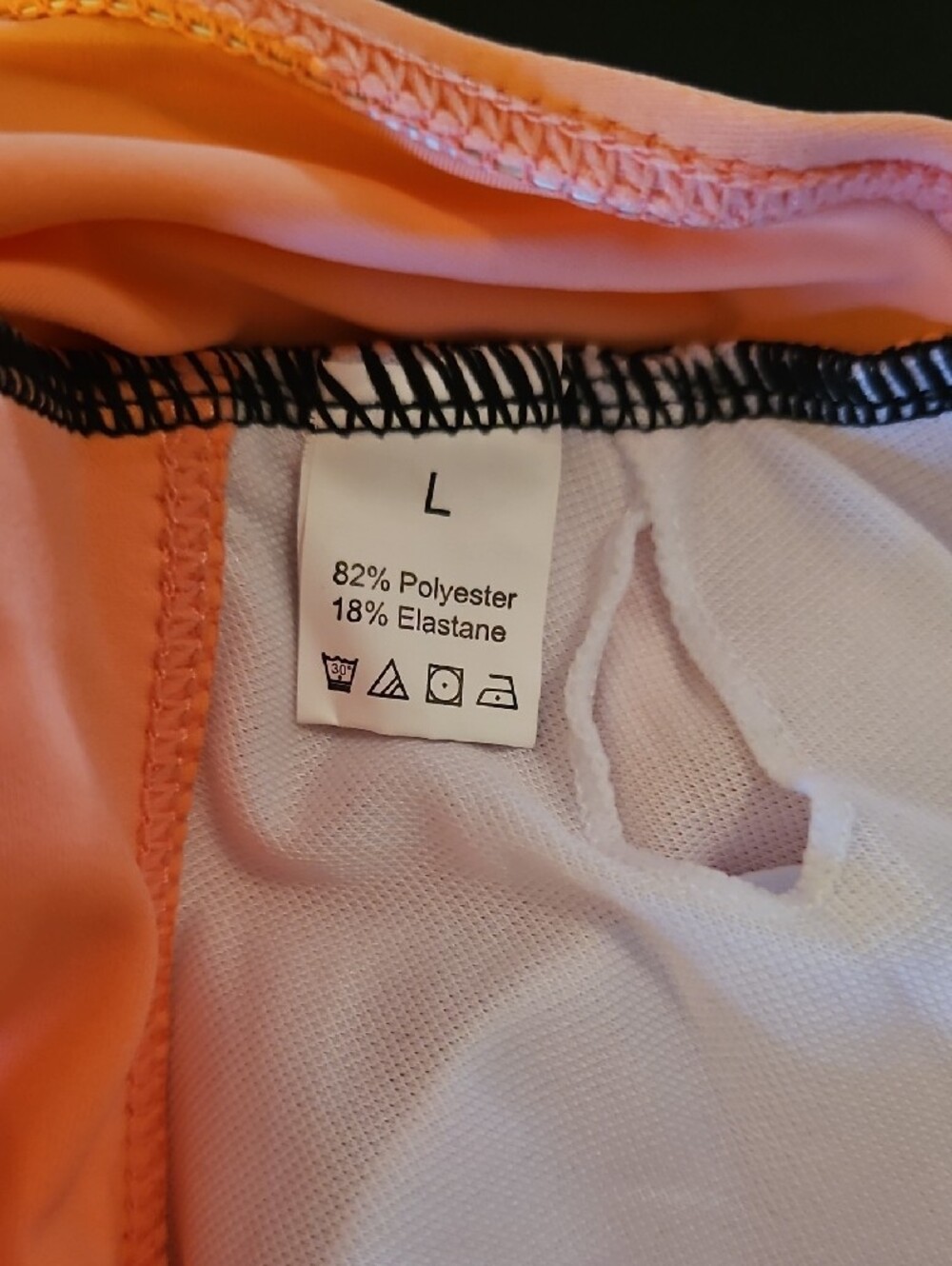 Unbranded Peach Top & Lilac Spot High-Waist Bottom - Picture 5 of 5
